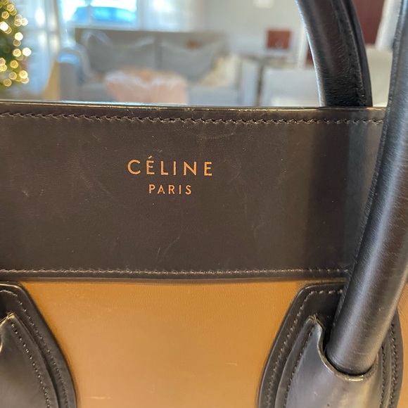 Celine Luggage Bag - Tri-color in the smooth calfskin - Picture 9 of 11
